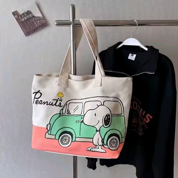 Peanuts Snoopy Road trip Tote Bundle - Picture 2 of 8